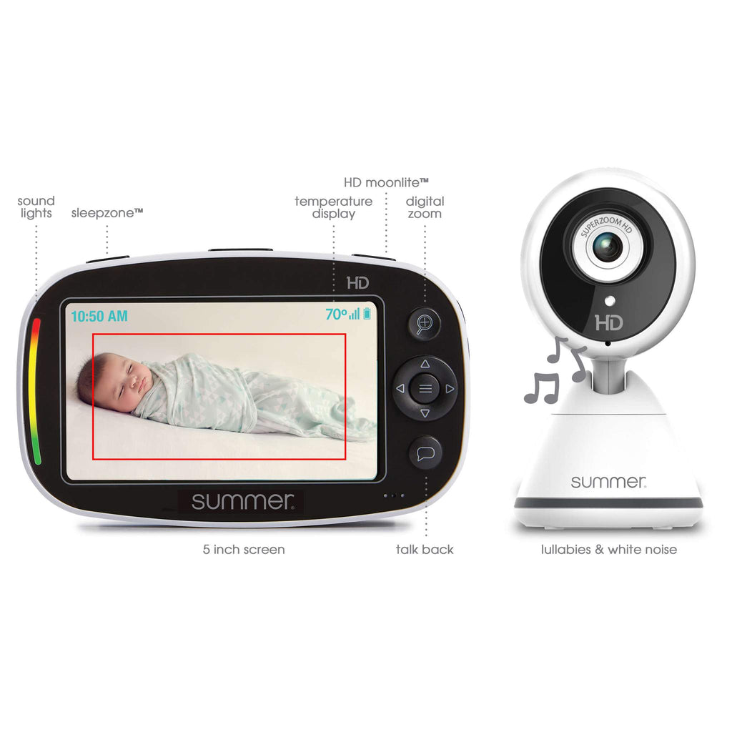Summer Infant Summer Baby Pixel Zoom HD 5.0" High Definition Video Monitor