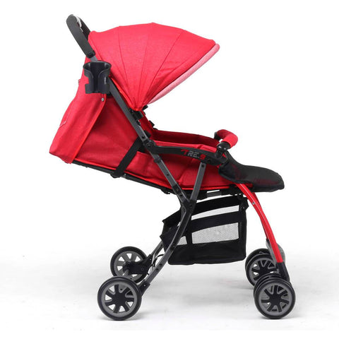 Pali Tre.9 Denim Attitude Stroller - Miami Red