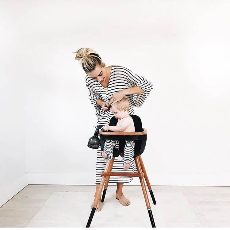 Micuna OVO City High Chair With PU Leather Belts and Seat Pad