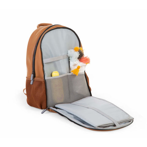 ChildHome Leatherlook Backpack - Brown