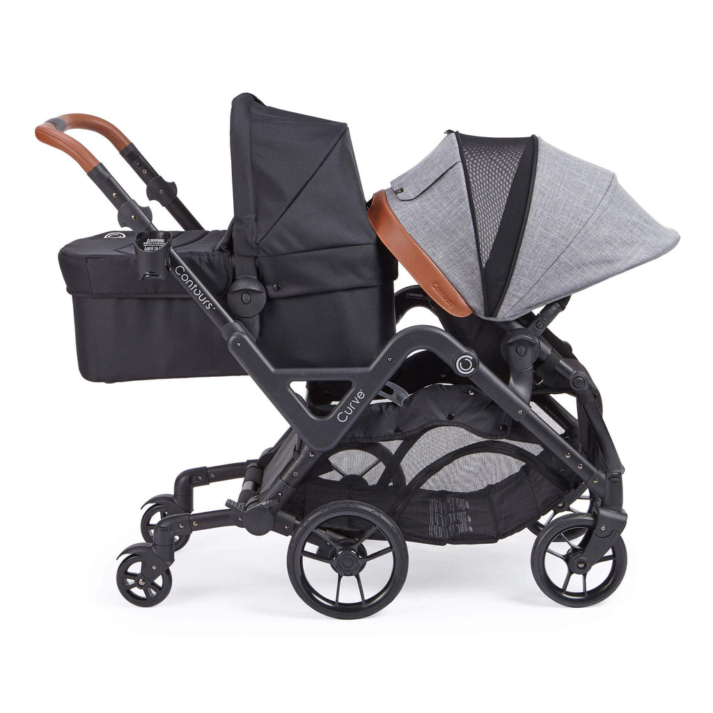 Contours Curve Double Stroller - Graphite Gray