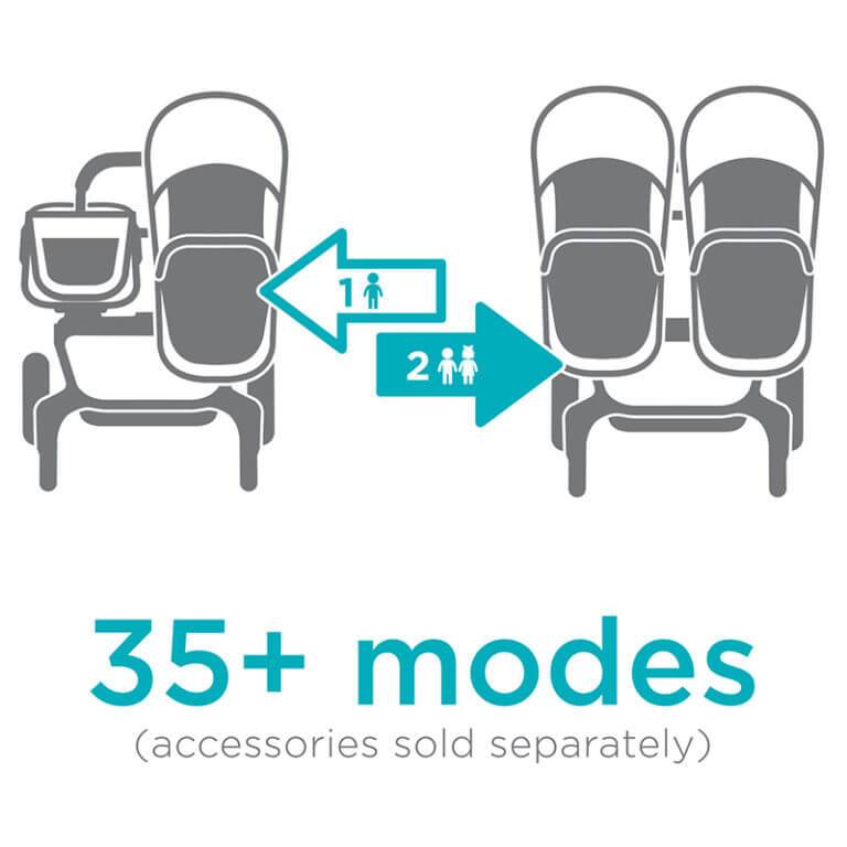 Contours Element Side by Side Convertible Stroller