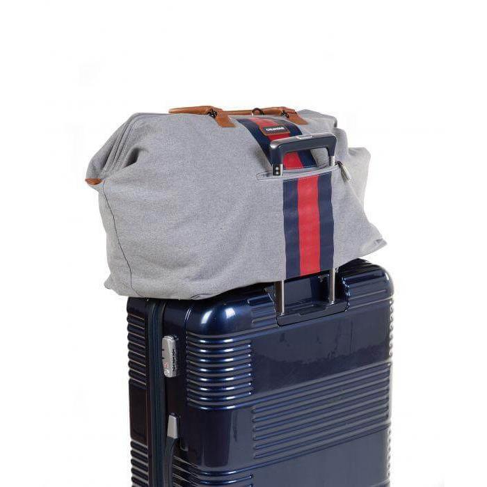 Mommy Bag Stripes Diaper Bag - Limited Edition Grey With Red/Blue Stripe