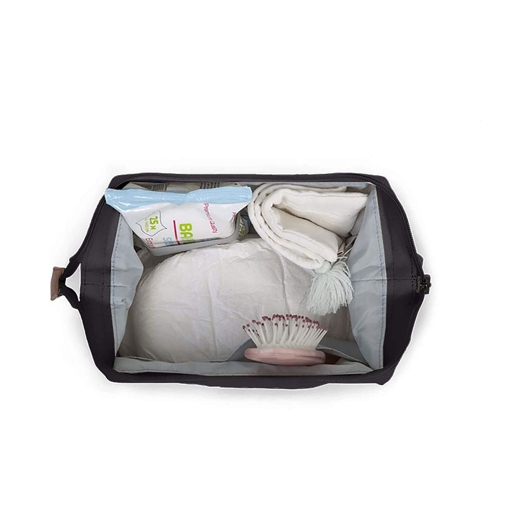 ChildHome Baby Necessities Toiletry Bag - Black and Gold