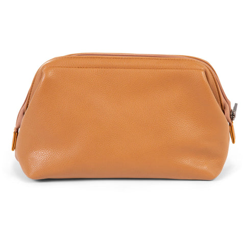 ChildHome Baby Necessities Toiletry Bag - Leatherlook Brown