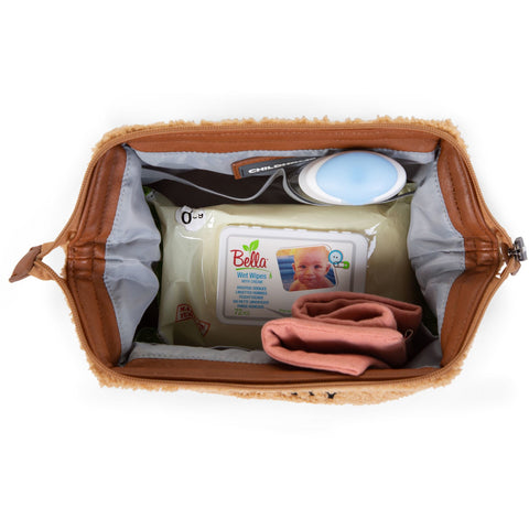 ChildHome Baby Necessities Toiletry Bag - Teddy Beige