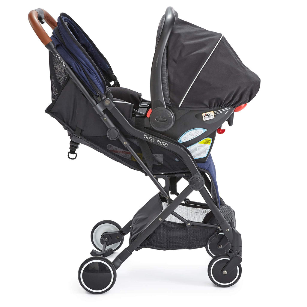 Contours Bitsy Elite Stroller - Sapphire Blue