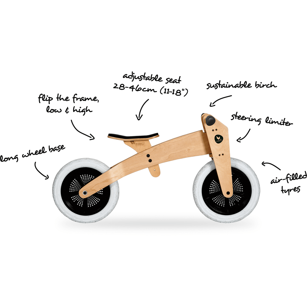 Wishbone Bike Original 3-In-1 - Natural