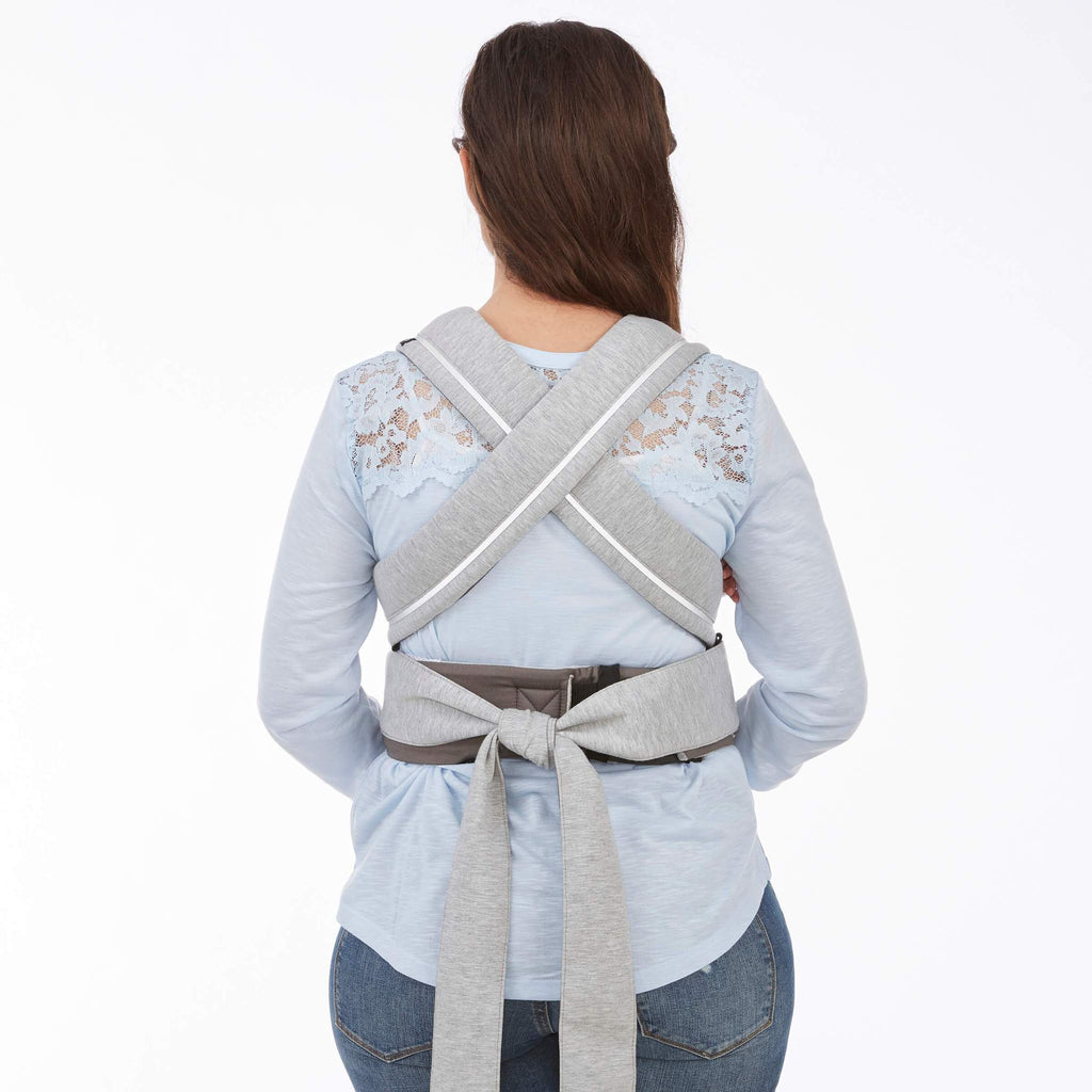 Contours Cocoon Hybrid Buckle Tie 5-in-1 Baby Carrier - Heather Grey
