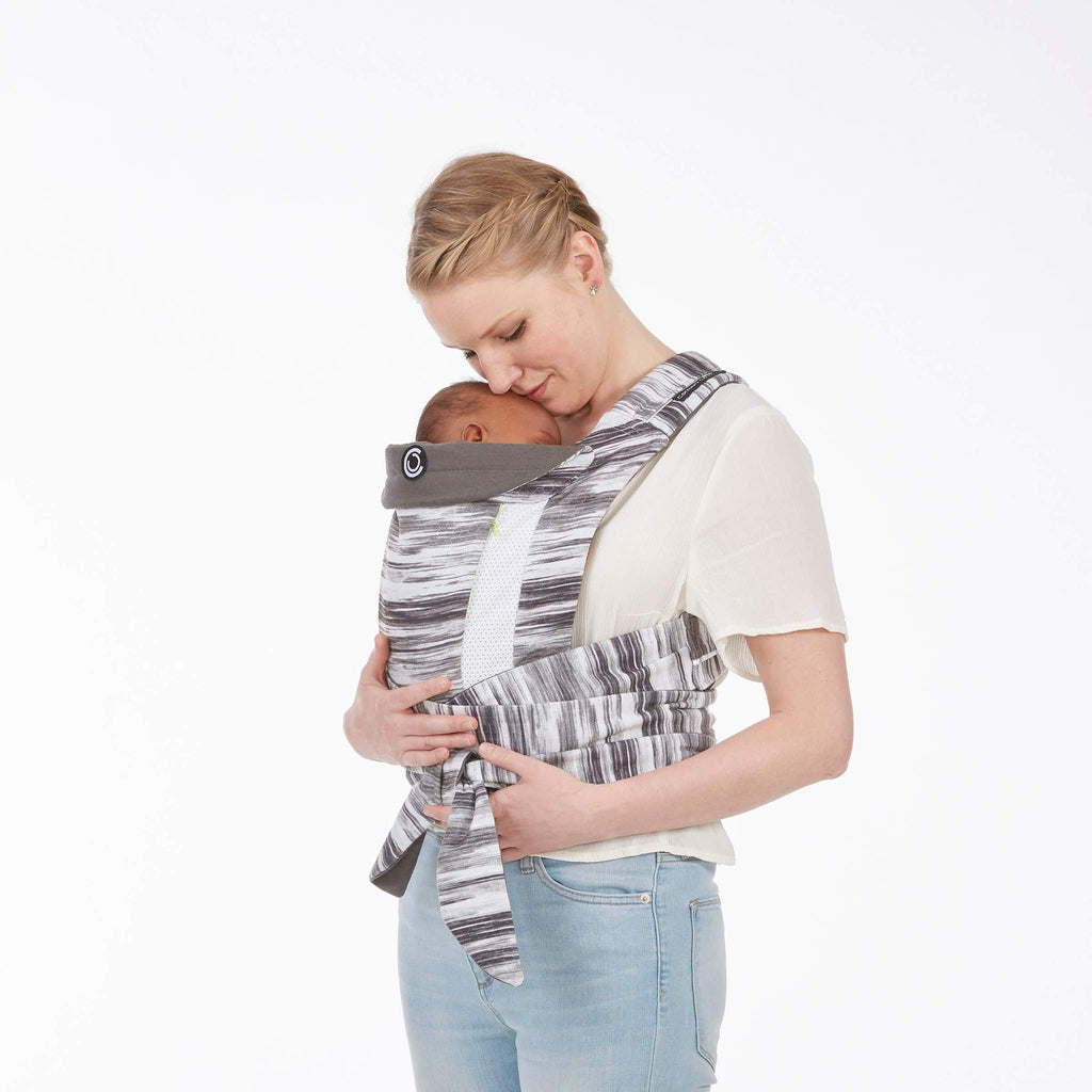 Contours Cocoon Hybrid Buckle Tie 5-in-1 Baby Carrier - Lunar Grey