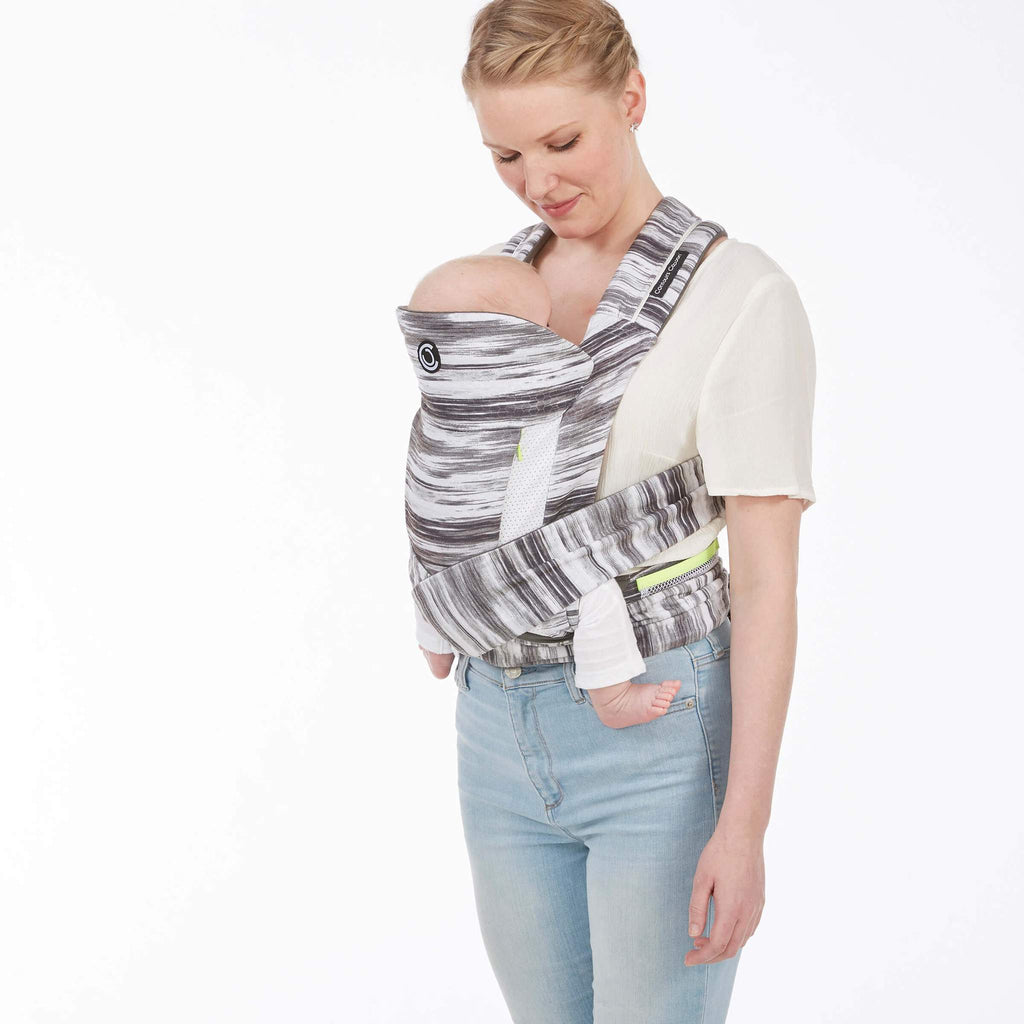 Contours Cocoon Hybrid Buckle Tie 5-in-1 Baby Carrier - Lunar Grey
