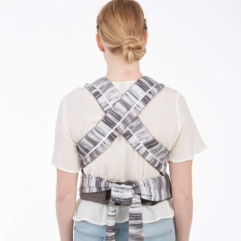 Contours Cocoon Hybrid Buckle Tie 5-in-1 Baby Carrier - Lunar Grey