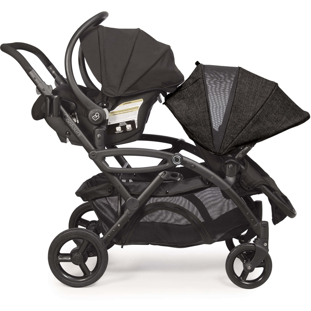 Contours Options Elite Double Stroller - Carbon