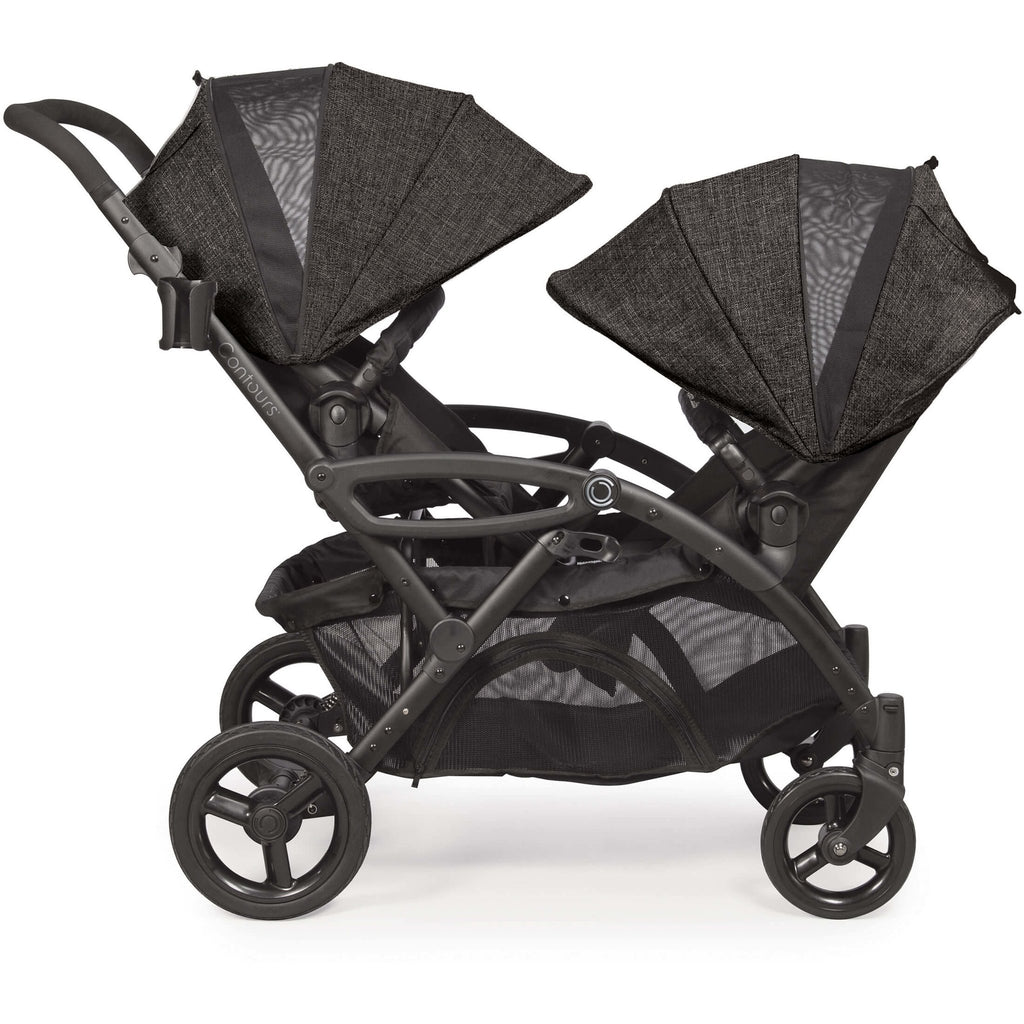 Contours Options Elite Double Stroller - Carbon