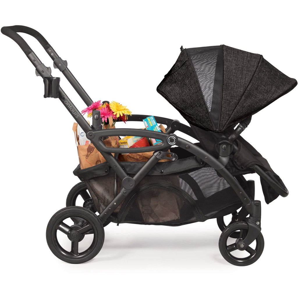 Contours Options Elite Double Stroller - Carbon