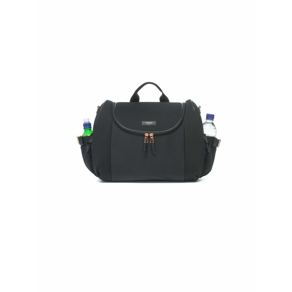 Storksak Poppy Luxe Convertible Backpack Diaper Bag - Scuba Black